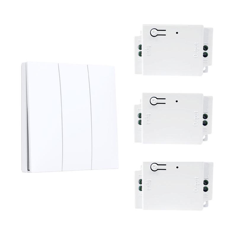 Self-Powered Wireless Switch: Stick-On Multi-Control Remote for 86-Type Panels, No Wiring Needed