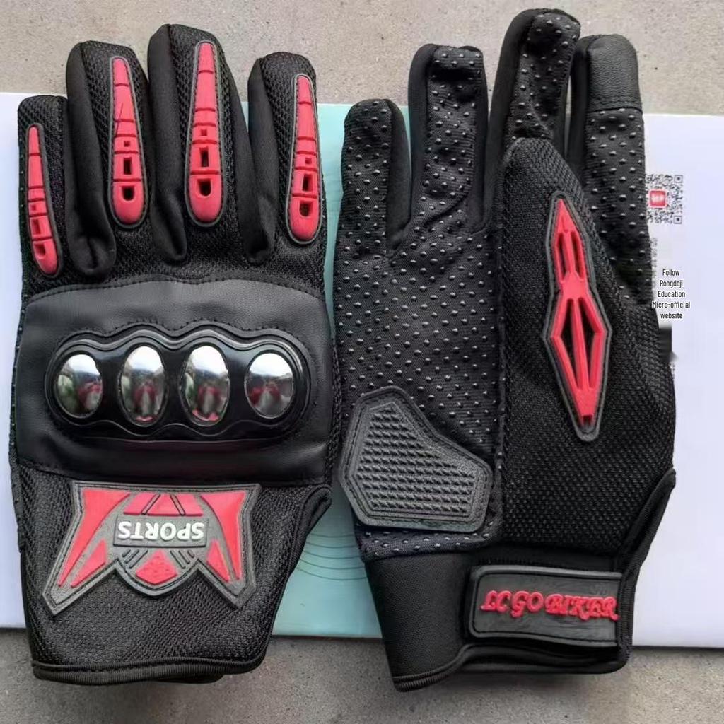 Verstärkte Taktische Handschuhe aus Edelstahl - Sturzsicher, Abriebfest, Voll- und Halbfinger-Optionen für Outdoor, Reiten und Selbstverteidigung