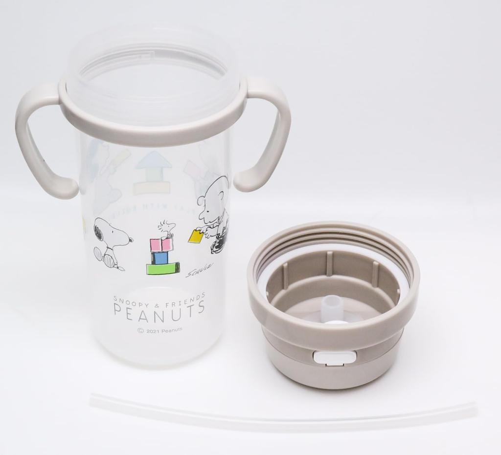 OSK Snoopy Straw Bottle 370ml SC-370S