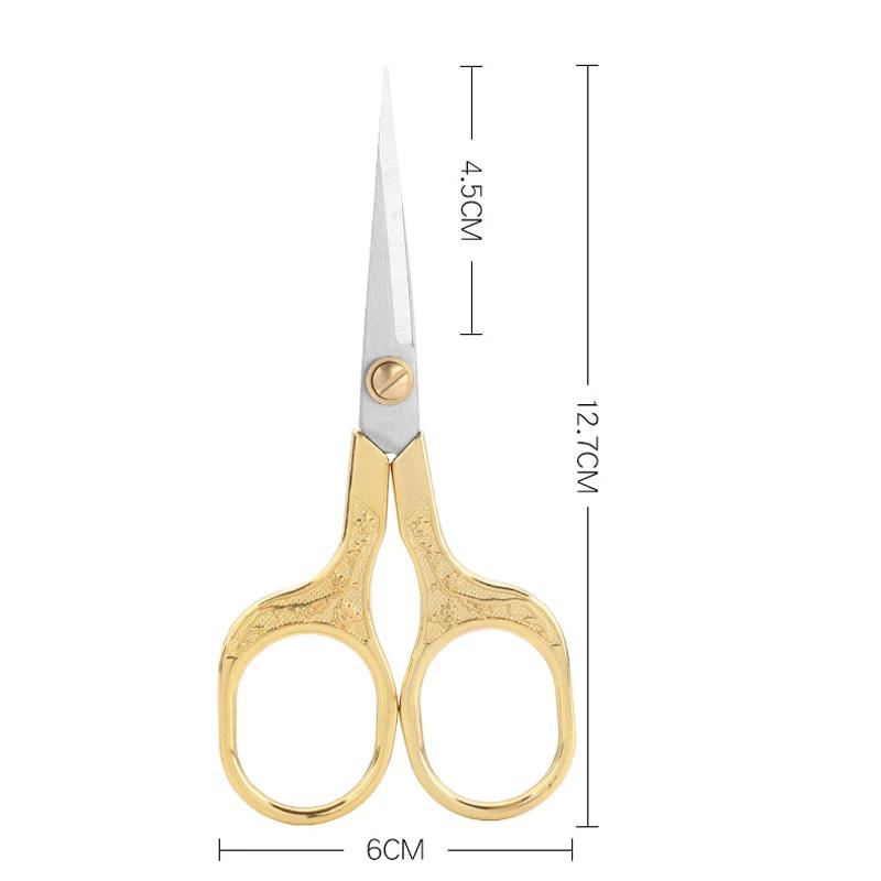 1PC Stainless Steel Vintage Scissors Sewing Fabric Cutter Embroidery Tailor Thread Scissor Tools for Sewing Shears