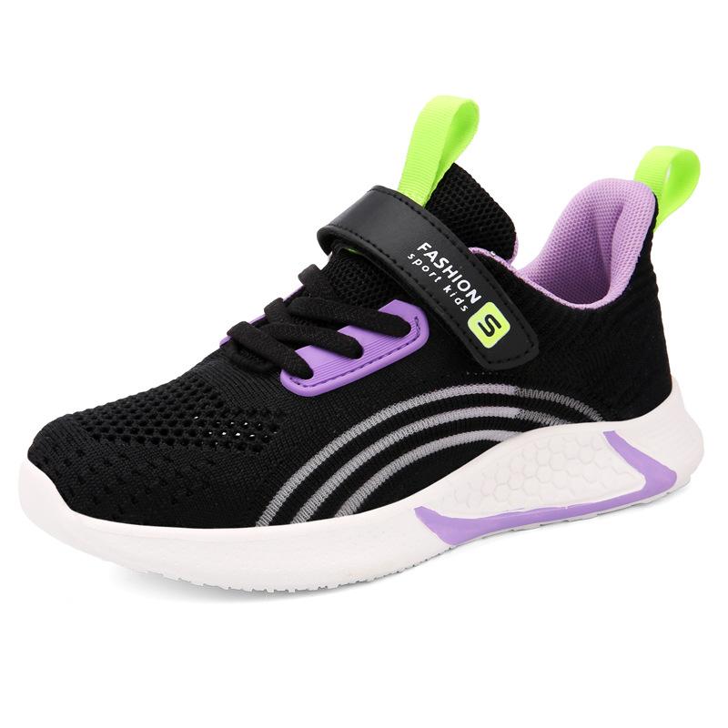 Classmate girls shoes spring 2025 new children's shoes breathable mesh white shoes little girl sports trendy shoes