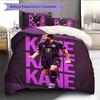 Set Copripiumino Trapuntato Icona Harry Kane Federe Decorazione Casa Regalo di Compleanno (1 * copripiumino + 2 * federa, senza nucleo)