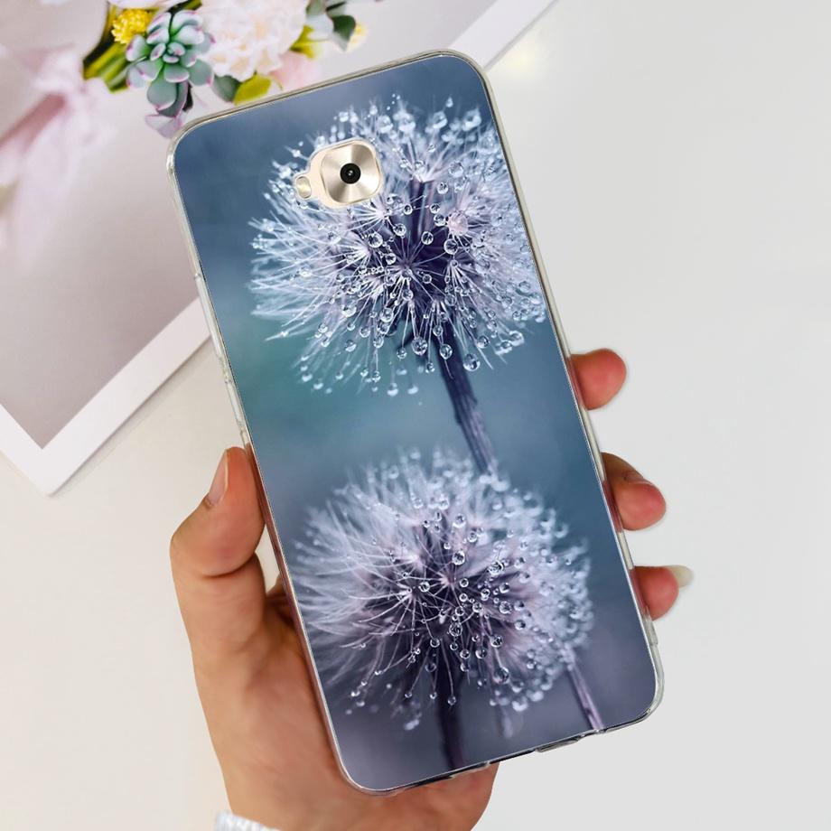 Soft TPU Slim Capa For ASUS ZENFONE ZOOM S ZE553KL Case ASUS ZENFONE 4 SELFIE ZD553KL Back Cover Transparent Cow Print Lion Etui