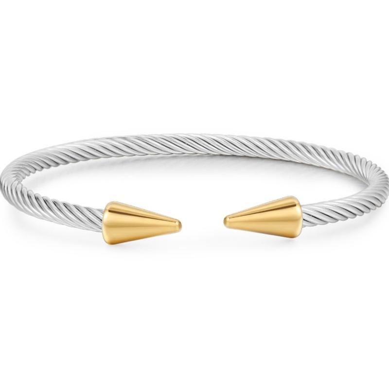 Luxury Arrow Stainless Steel Man Cuff Bracelet Women Jewellery Valentines Day Gift