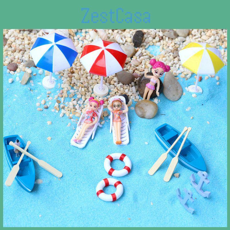 Langlebige Miniatur-Stranddekoration mit feiner Verarbeitung für DIY-Mikrolandschaftsprojekte