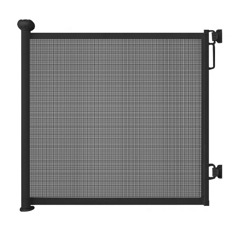 Retractable Pet Gate & Child Safety Rail: No-Drill, Indoor Stair Guard.