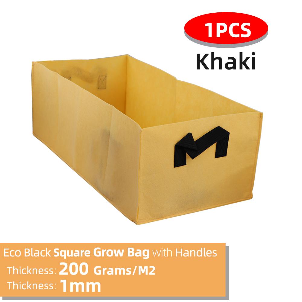 Square Fabric Grow Bags Breathable Planter Pots with Handles Garden Planting Containers for Flowers Vegetable Plant Growing Bag