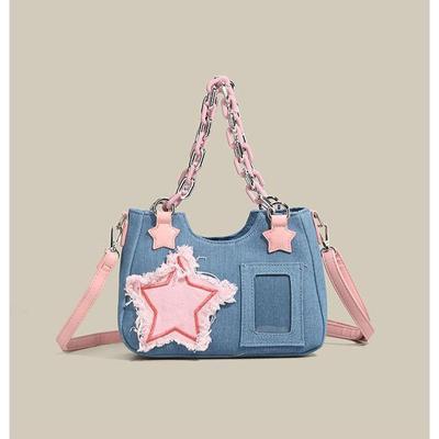 Denim Damen Unterarm Shopper Totes Große Kapazität Designer Hobo Schultertasche Luxus Damen Handtasche Kleine Umhängetasche