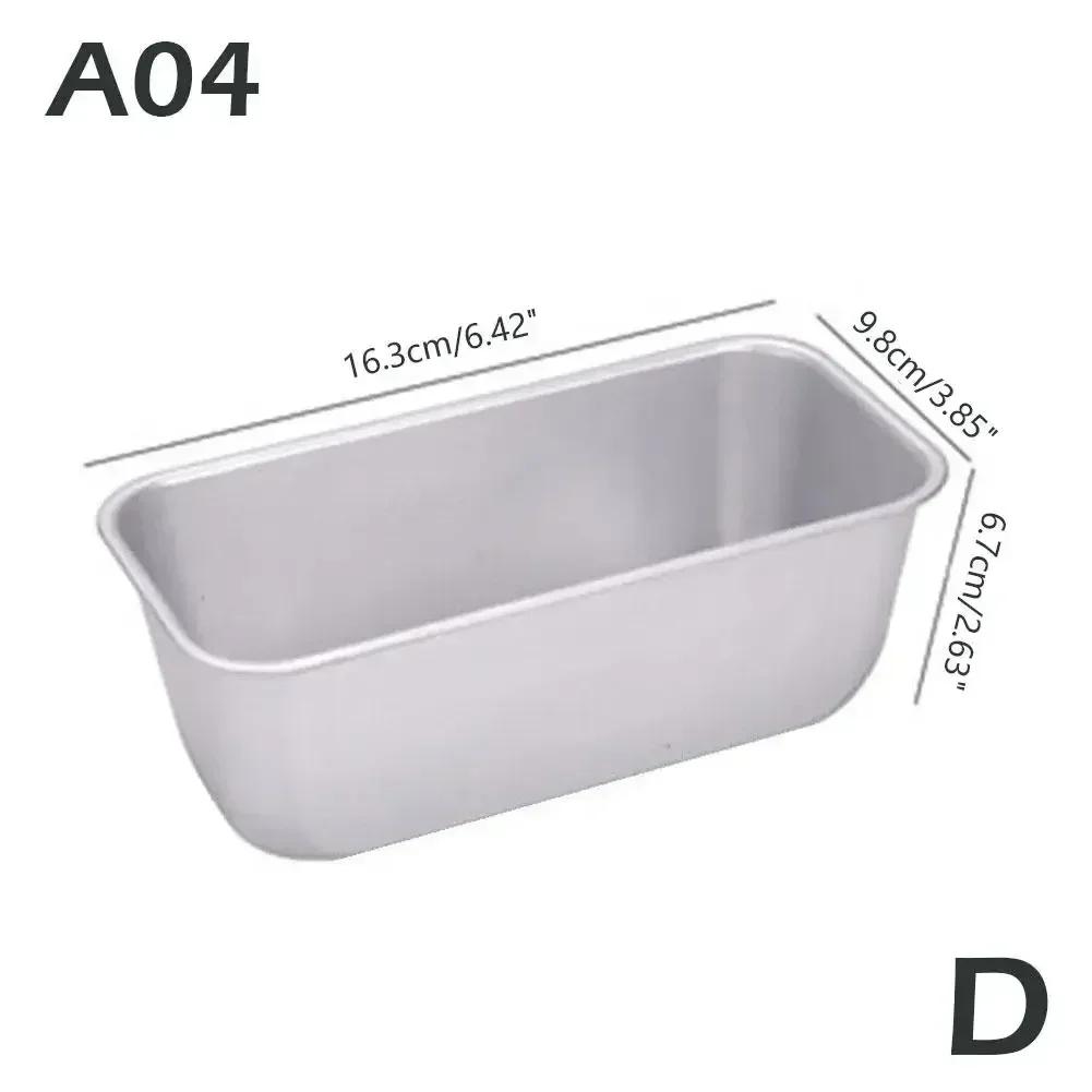Rectangular Bread Mold Aluminum alloy Non-Stick Cake Pan Mini Toast Mold Cake Baking Tray Loaf Pan Kitchen Baking Tools Bakeware