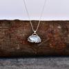 Natural Rainbow Moonstone Necklace, Silver Moonstone Necklace, Crystal Necklace for New Beginning, Boho Necklace, Bridesmaid Necklace