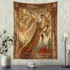 VIKAMA Bohemian Tree Of Life Tapestry Vintage Ethnic Floral Wall Hanging For Living Room Bedroom Guesthouse Decor Exotic Fabric