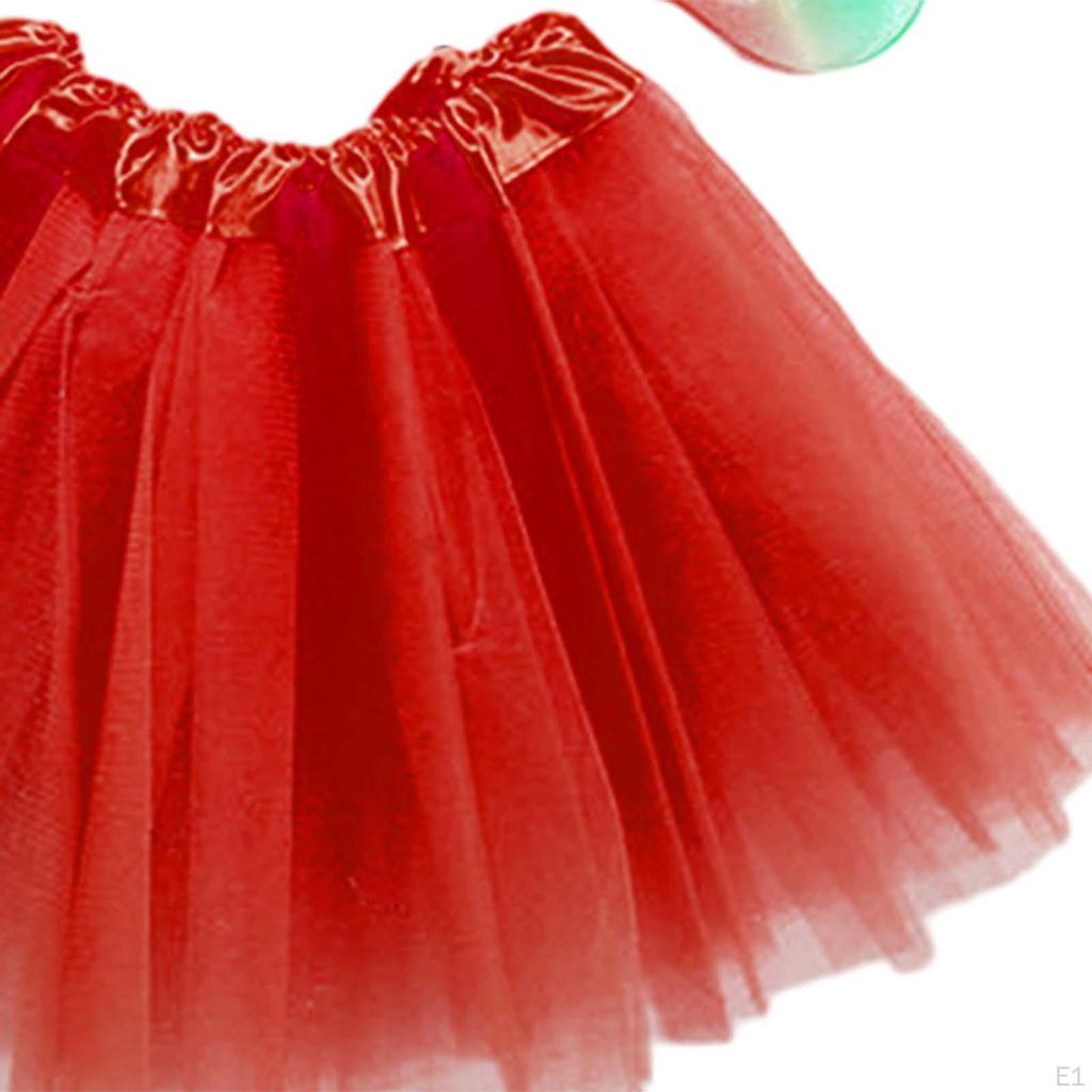 4 Piece Girls Fairy Costume Set Kids Cosplay Angel Tutu Skirt Headband Dress Up Photography Role
