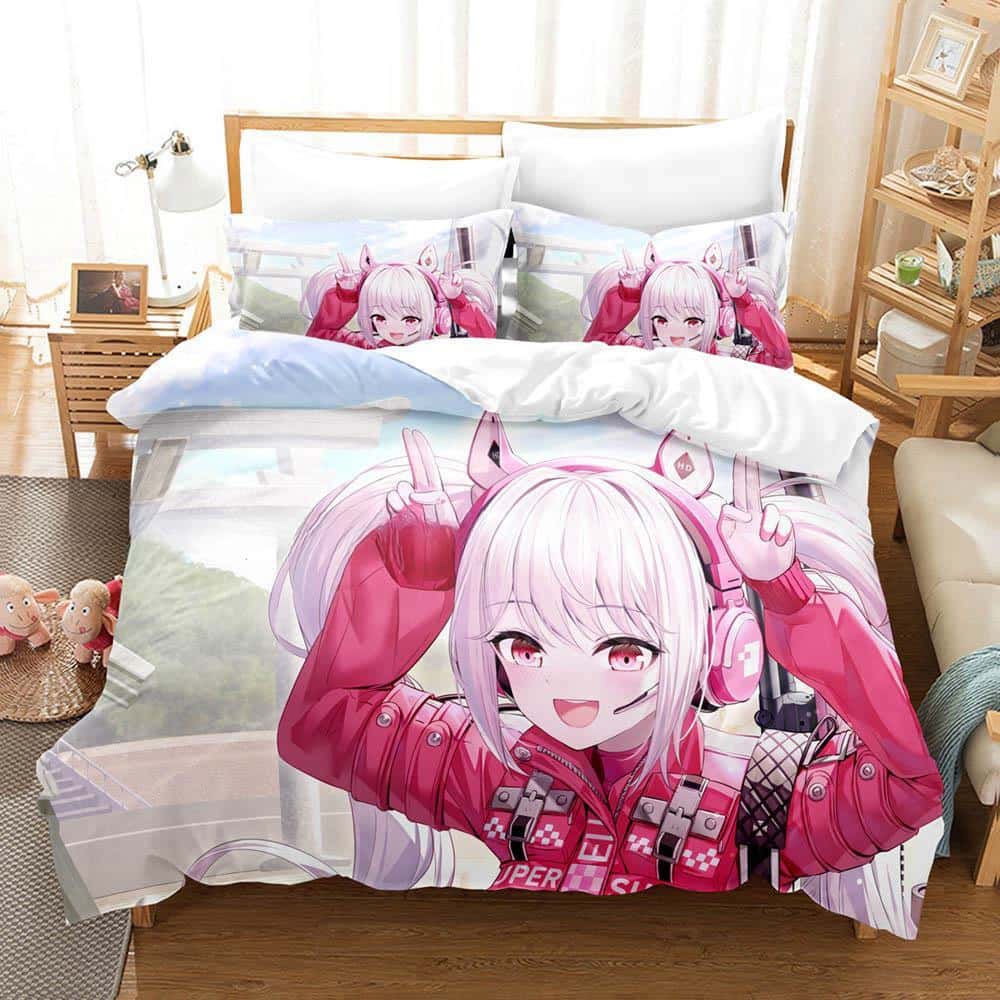 Game Goddess Of Victory: Nikke Bedding Set Single Twin Full Queen King Size Bed Set Adult Kid Bedroom Duvet Cover Sets 3D Anime