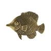 Brass Fish Statue, Retro Craft Desktop Ornament, Wealth Decor Chinese Feng Shui Figurine for Table, Living Room, Home