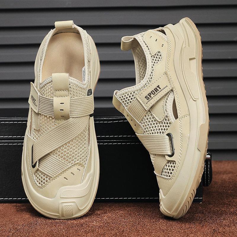 Fashion 2025 Men Roman Sandals Outdoor Breathable Soft Sole Beach Shoes Classic Men Wading Quick-dry Casual Hiking Shoes Men's Sneakers