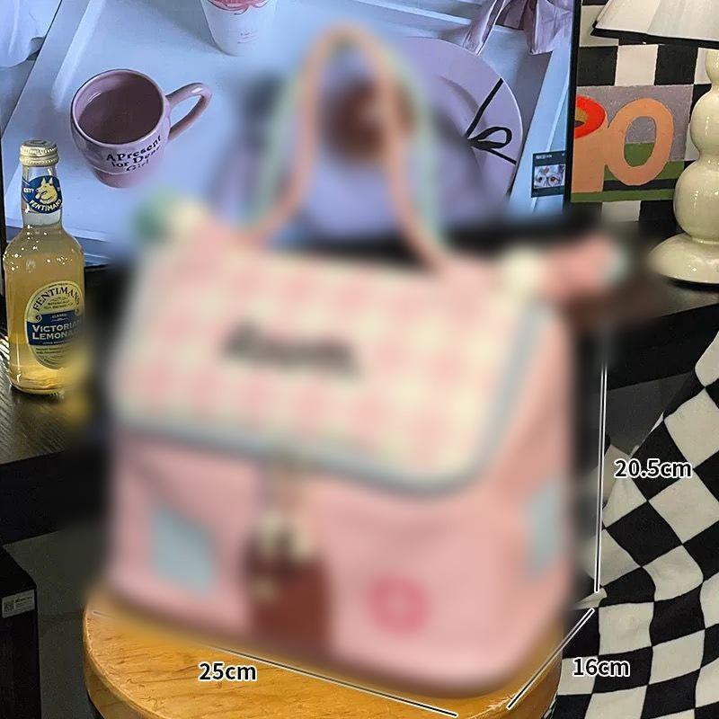 

Compact Multilayer Makeup & Skincare Organizer - Large Capacity, Travel-Friendly, Stain-Resistant Dopamine/Small House