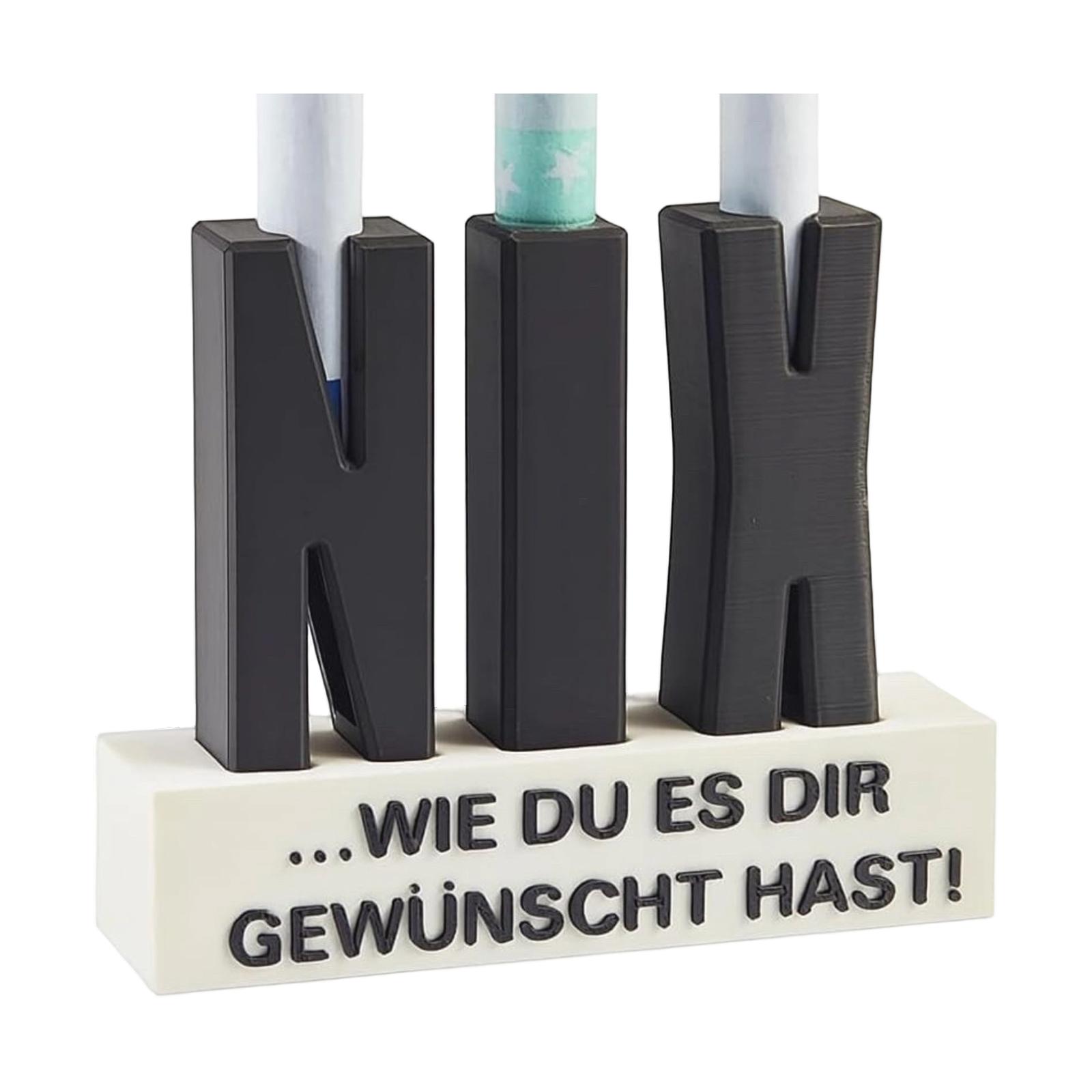 

Креативный денежный праздничный подарок настольное пластиковое украшение с отверстием для банкноты One Size чёрный