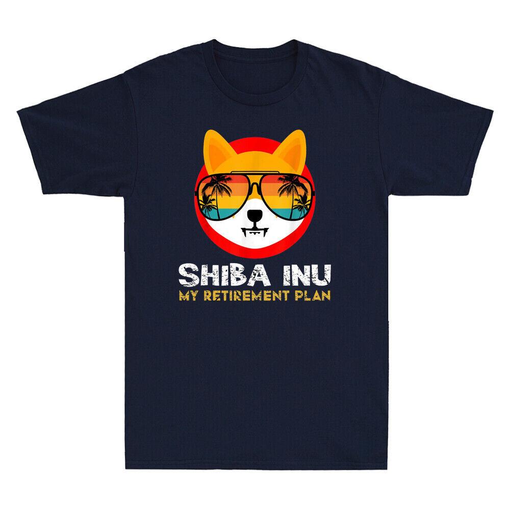 Shiba Inu Is My Retirement Plan Funny Shiba Inu Vintage Men s T-Shirt Tee XL