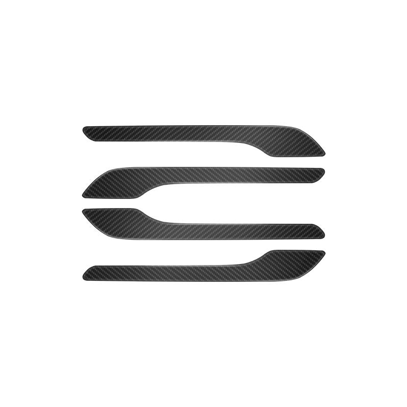 For Tesla 2025 Model 3 Y Highland Sticker Installation Dry Carbon Fiber Material Exterior Door Handles Tuning Bright carbon 2025 Bright carbon