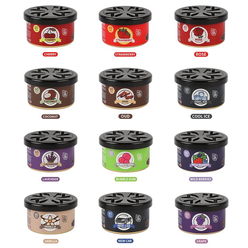 Cherry scented Car air freshener automobile perfume wood block essential oil diffusion fragrance long-lasting  elimination odor
