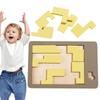 Wooden Tangram Board Puzzle 3D Puzzles Puzzles Challenge Toy Wooden Geometric Puzzles  Kindergarten