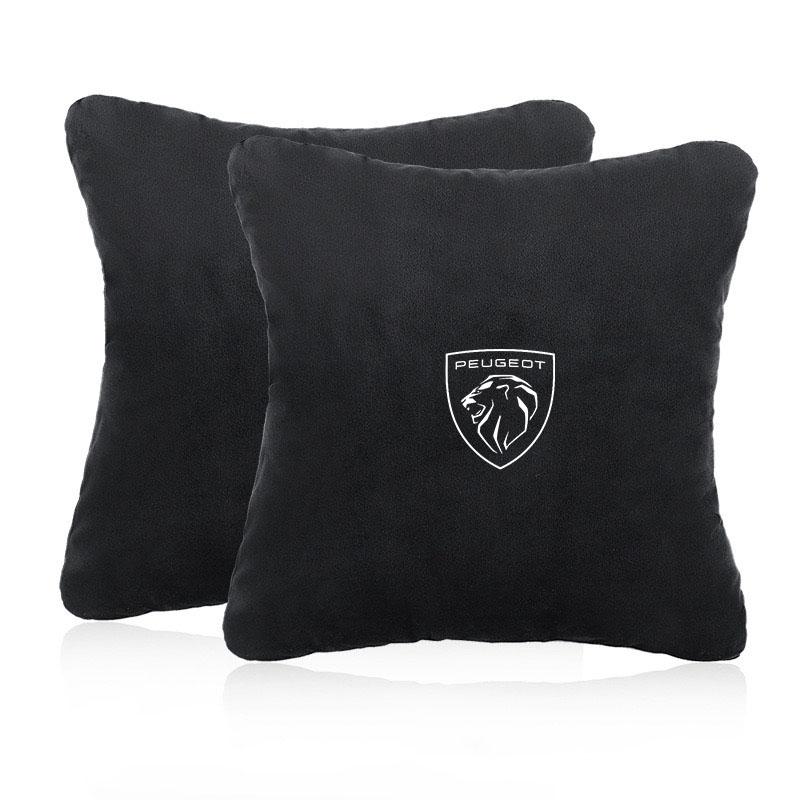 Car Seat Neck Pillow Leather Headrest Lumbar Waist Support for Peugeot 2008 3008 307 308 206 207 208 407 508 5008 106 107 Rifter T08