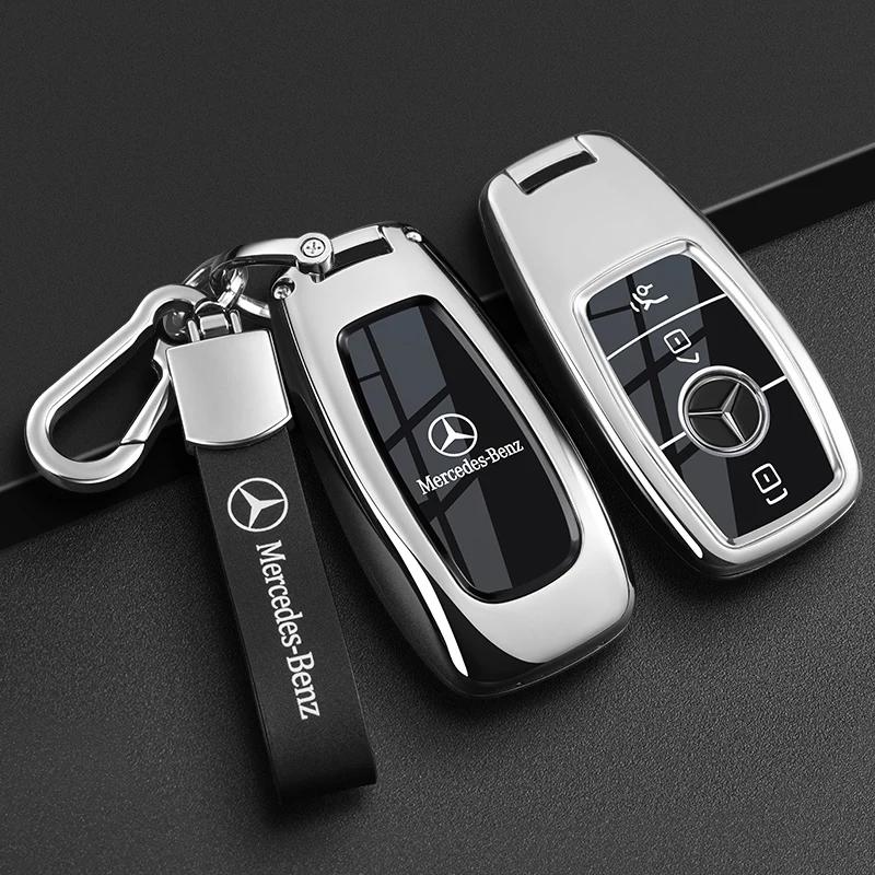 PNR1 Car Key Case Cover for Mercedes Benz E C S GLC Class E200 E400 E63 W213 S550 S560 C260 A200 Key Shell Protector