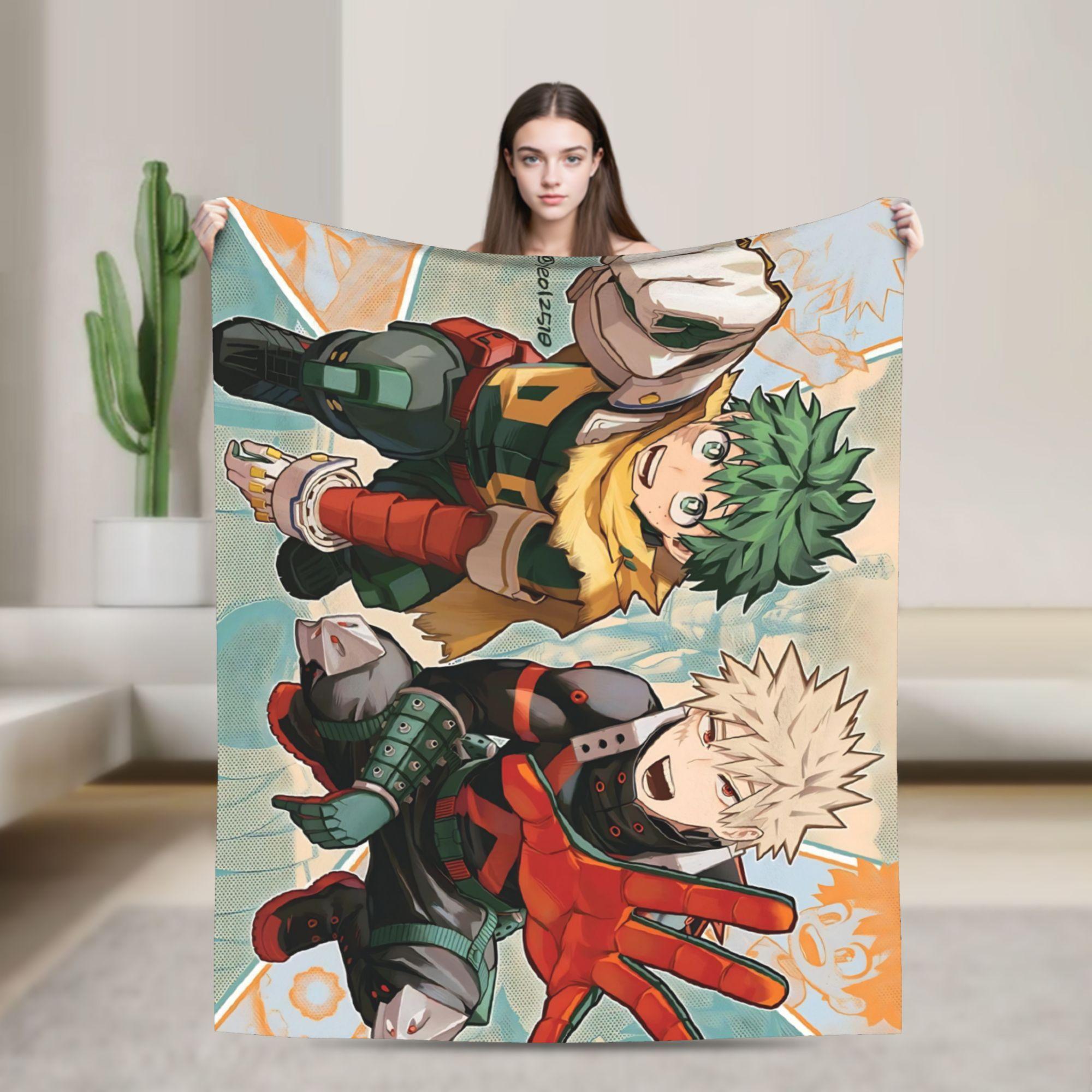 

Katsuki Bakugo Anime Blanket Quality Warm Soft Bedding Throws Spring Travel Couch Bed Fluffy Bedspread 30x40in