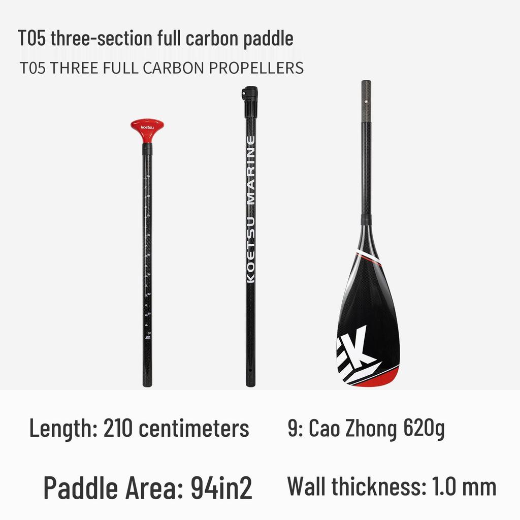 Koetsu Adjustable Double-Headed Aluminum Kayak Paddle
