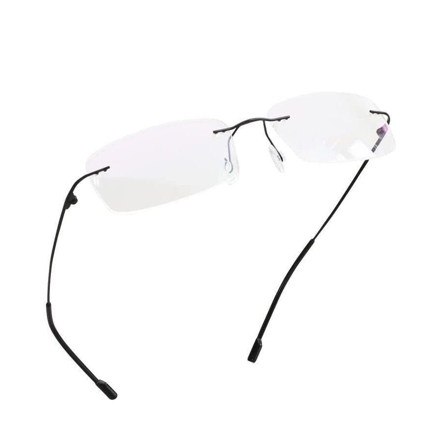 Ultraleichte randlose Lesebrille für Herren & Damen - Stilvolles High-End-Design für mittelalte und ältere Benutzer