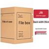 10cm Thick Extra Large Kraft Paper A4 File Box - Acid-Free Document Organizer