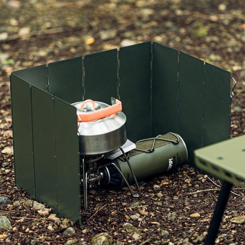 Windproof Kitchen Gas Stove Screen Metal Alloy Stove Windscreen Outdoor Stove Wind Shield  Outdoor