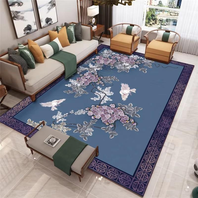 New Chinese Carpet Large Area Living Room Non-Slip Mat Home Decoration Bedroom Blanket Study Tea Room Carpet