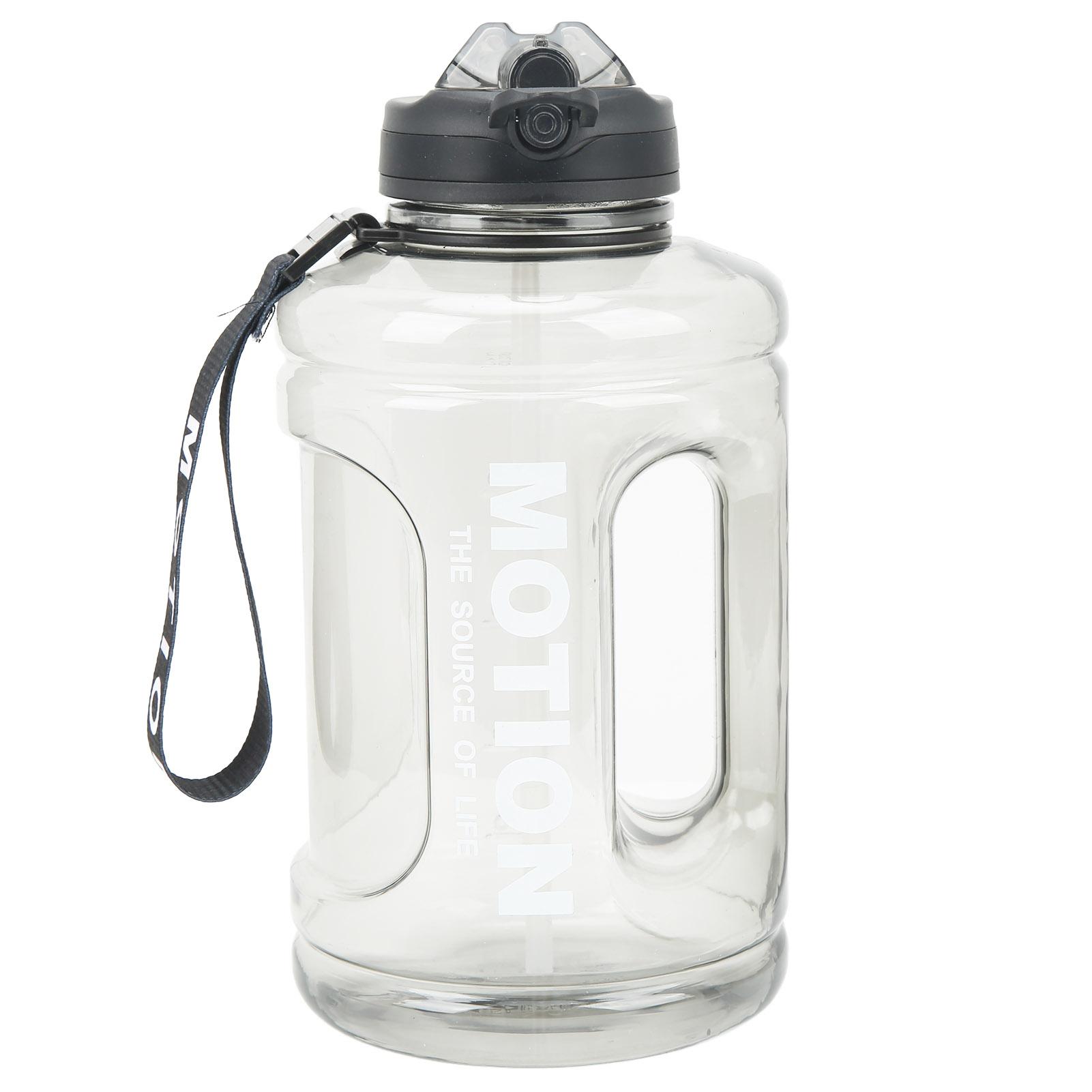 

1500 мл Большая емкость спортивная бутылка для воды портативная шкала маркировка крышка соломинка чашка для улицы