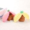 Capybara Transform Pineapple Plush Keychain Pendant Fruit Design Car Bag Decor