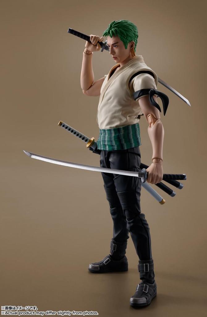 TAMASHII NATIONS Roronoa Zoro Netflix ONE 145mm Painted Movable Figure S.H.Figuarts (A Series PIECE) Approx. PVC&ABS