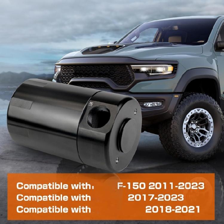 Fortschrittlicher Ölabscheider Aluminium Ölauffangbehälter Einfach zu bedienen Verbessert das Beschleunigungsansprechverhalten für Fahrzeuge