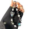New Crown Phone Chain Premium Handmade Crystal Phone Chain Short Strap Keychain Bag Pendant