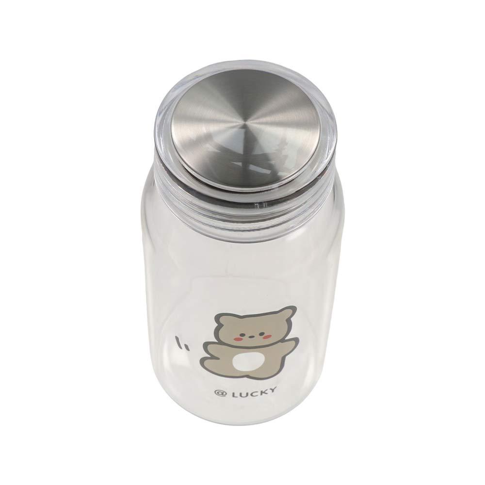 Drinkware Thick Glass Gifts Reusable with Sealing Lid Tumbler Cups Water Bottle Drinking Cup