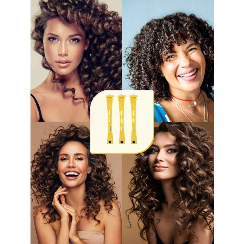 10pcs Perm Rods Set Create Natural Waves & Curls Hair Rollers Perfect For DIY Hairdressing & Styling Hair Tools, Hair Products For Barber Salon