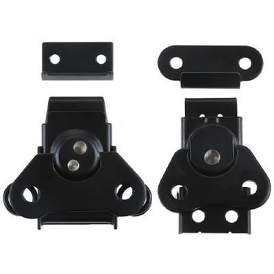 1 Stück Schmetterlingsform Gepäck Drehverschluss Haken Klemme Riegel und Gegenstück Holzbox Koffer Flugkoffer Schnalle Drehsperre Schwarz