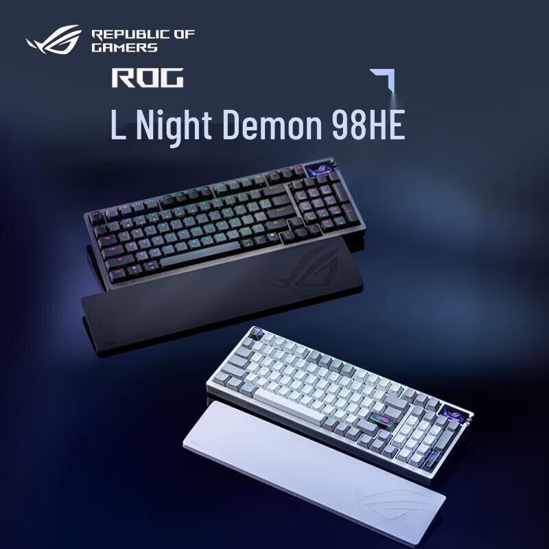 

ROG Night Demon 98 HE Wireless Gaming Keyboard with Magnetic Switches and OLED Display