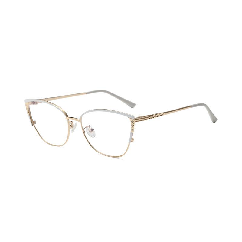 

Женские очки «кошачий глаз» Дизайнерские Модные Металлические Очки с Защитой от Синего Света Очки для Блокировки Синего Света Компьютерные Оптические Очки