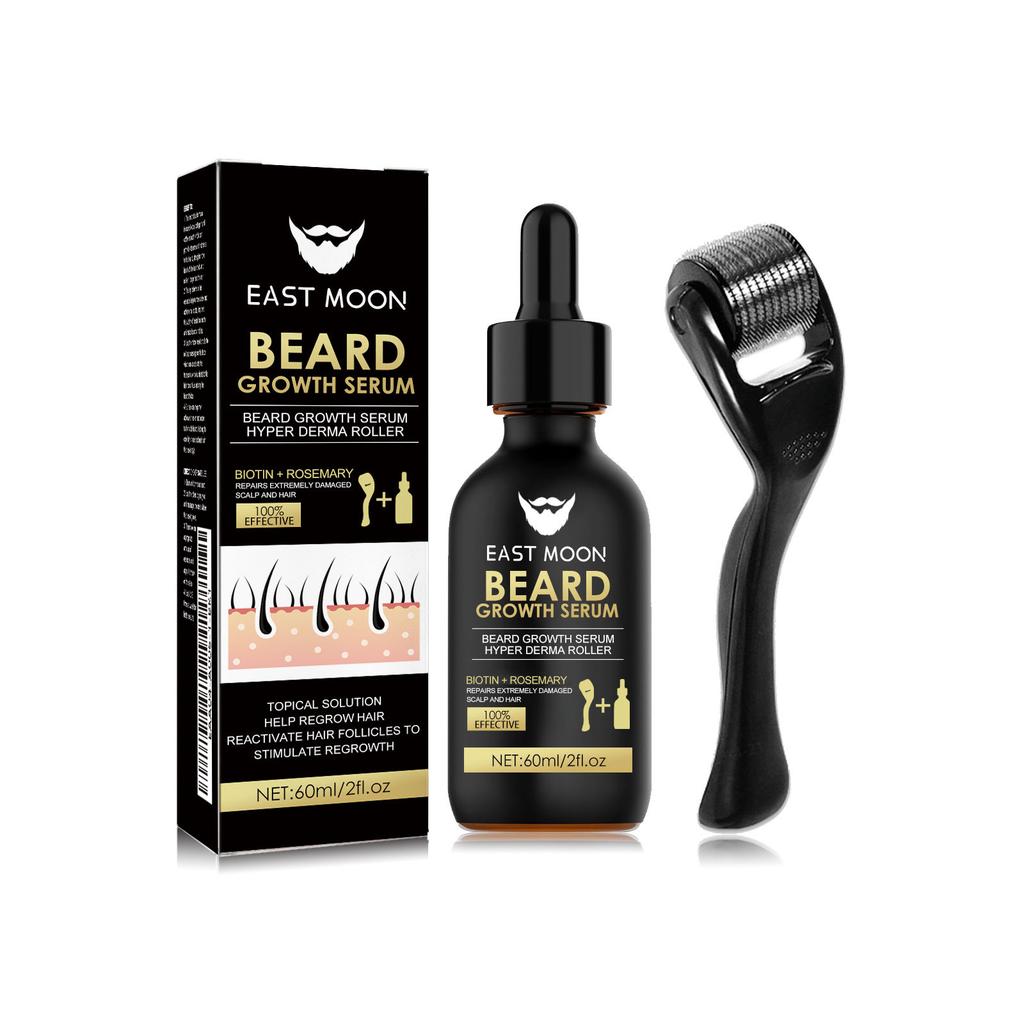 East Moon Beard Care Essence Set Men's Facial Care Hair Nutrition Nourishing Beard Care Less