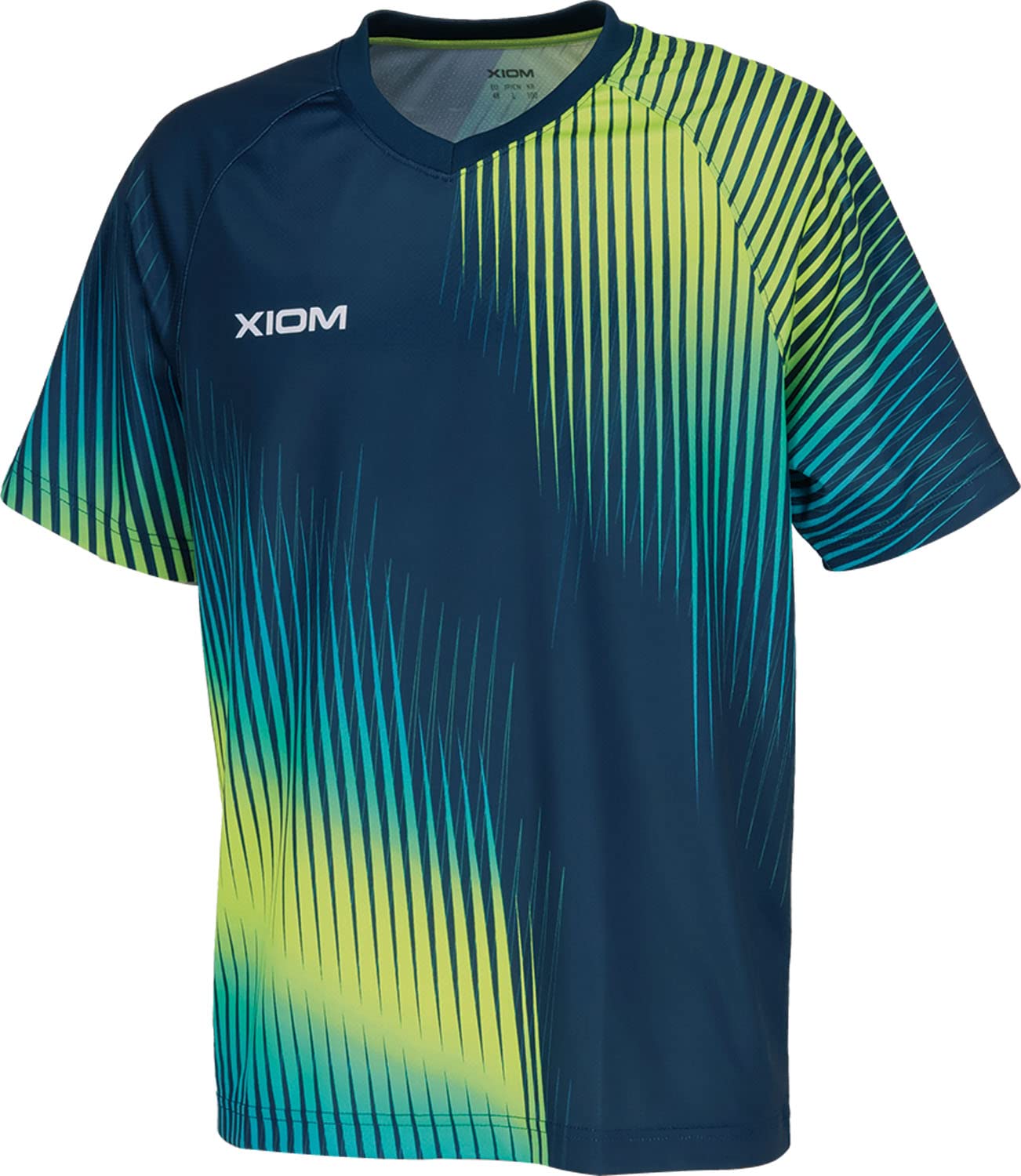 

XIOM Austin Table Tennis Game Shirt, J.T.T.A (Japan Table Tennis Association) Approved, Unisex, Peacock Blue (028), Size XL (GAS00001)