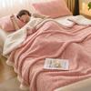 Jacquard Tafu Flannel Blanket Double-sided Thickened Lamb Flannel Sofa Cover Blanket