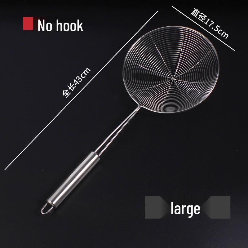 Large Stainless Steel Mesh Skimmer for Frying and Dumpling Straining