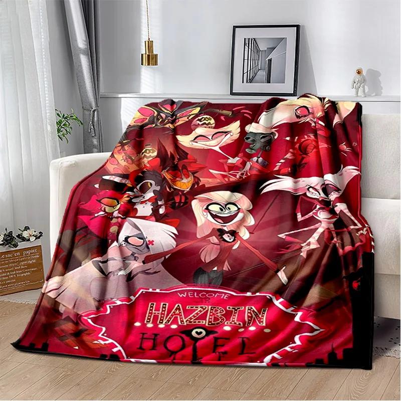 Helluva Boss Blitzo Adult Animation Soft Plush Blanket,Flannel Blanket Throw Blanket for Living Room Bedroom Bed Sofa Picnic Kid