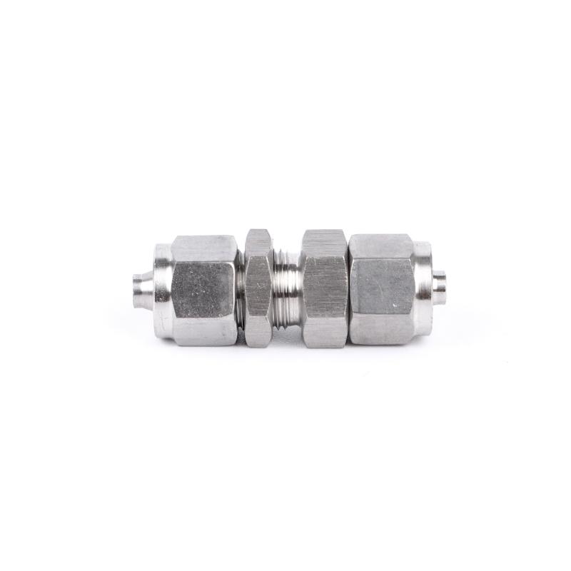 304 Stainless Steel Fast Twist Through Board Type Fitting OD 4/6/8/10/12/14/16mm Hose Equal Diameter Straight Joint