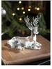 Transparent Acrylic Ice Crystal Reindeer Ornament - American Snow Scene Christmas Decoration